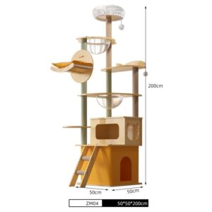Multi- Level Cat Condo Cat Tree Towel with Platform - JHMPJZM04