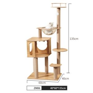 Multi- Level Cat Condo Cat Tree Towel with Platform - JHMPJZM06