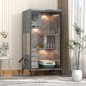 Wooden Luxury Cat Villa House Furniture- JHMW040