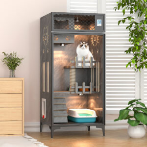 Wooden Luxury Cat Villa House Furniture- JHMW041