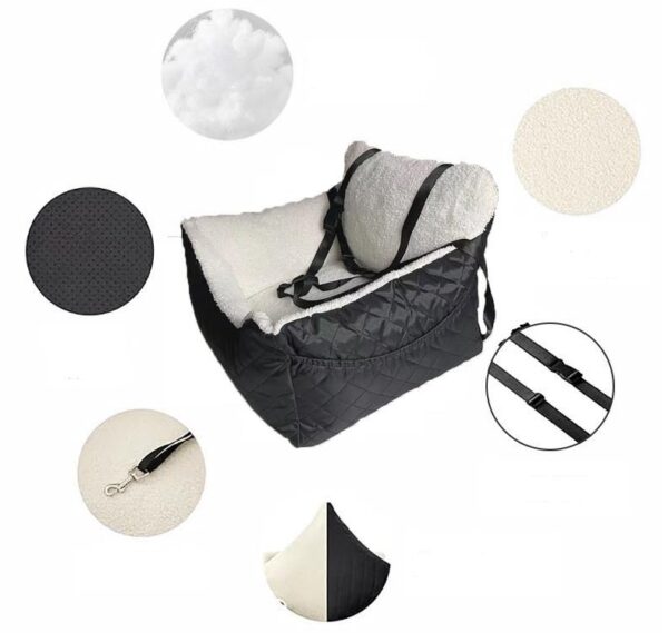 Dog Car Seat Carrier with Handles - JHCZC017 - Image 4