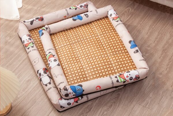 Dog Cat Bed with Rattan Mat- JHGW053 - Image 18