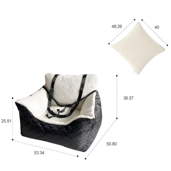 Dog Car Seat Carrier with Handles - JHCZC017 - Image 3