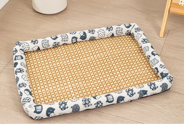 Dog Cat Bed with Rattan Mat- JHGW053 - Image 11