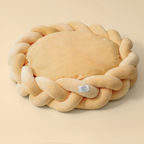 Hand Woven Dog Cat Bed with Center Pillow- JHGW052 - Image 11