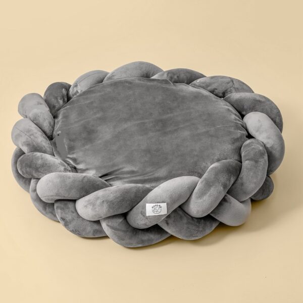 Hand Woven Dog Cat Bed with Center Pillow- JHGW052 - Image 10