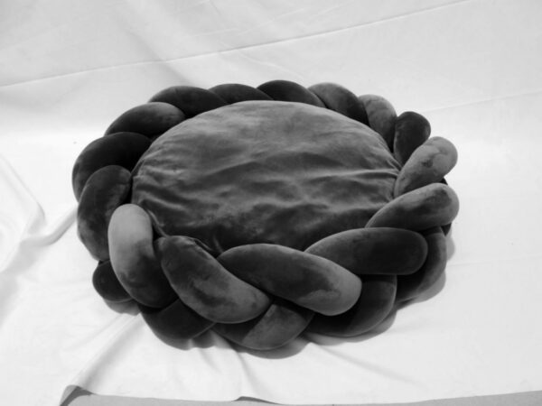 Hand Woven Dog Cat Bed with Center Pillow- JHGW052 - Image 6