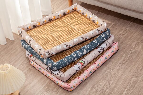 Dog Cat Bed with Rattan Mat- JHGW053 - Image 4
