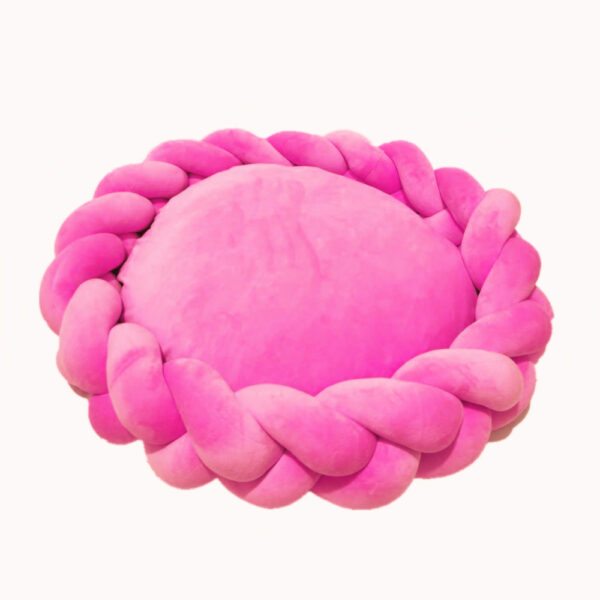 Hand Woven Dog Cat Bed with Center Pillow- JHGW052 - Image 5
